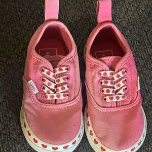 Vans Kids Vans TODDLER HEART Fuchsia Pink High Risk Red Hearts baby girl 6